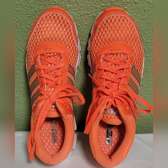 Adidas Climacool Vibrant Orange Women's Sneakers With Reflective Stripes Sz 7.5 - Picture 4 of 15